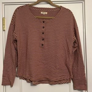 Madewell long sleeve Henley tee size medium